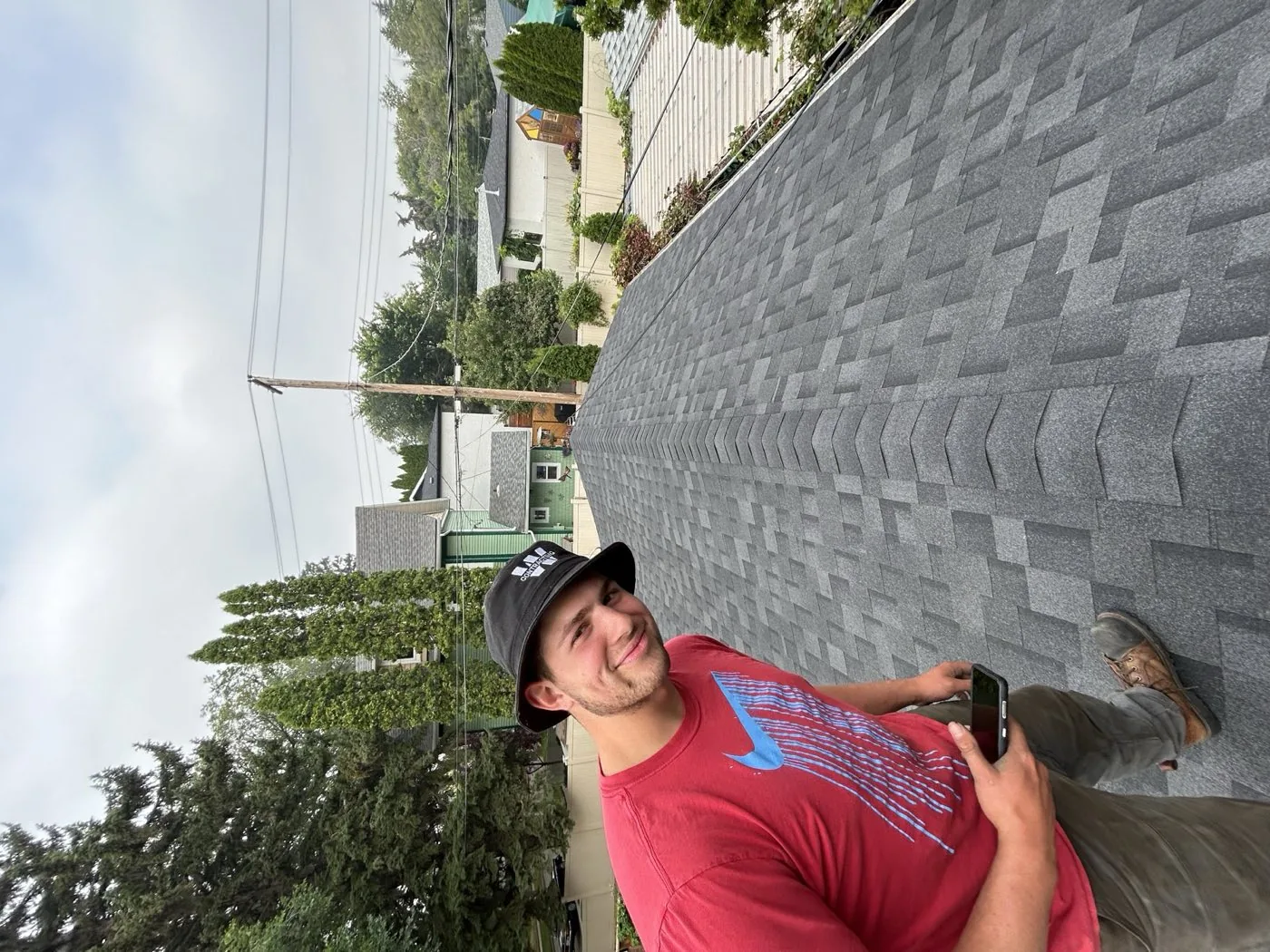 Completed roofing project by W Contracting Inc.