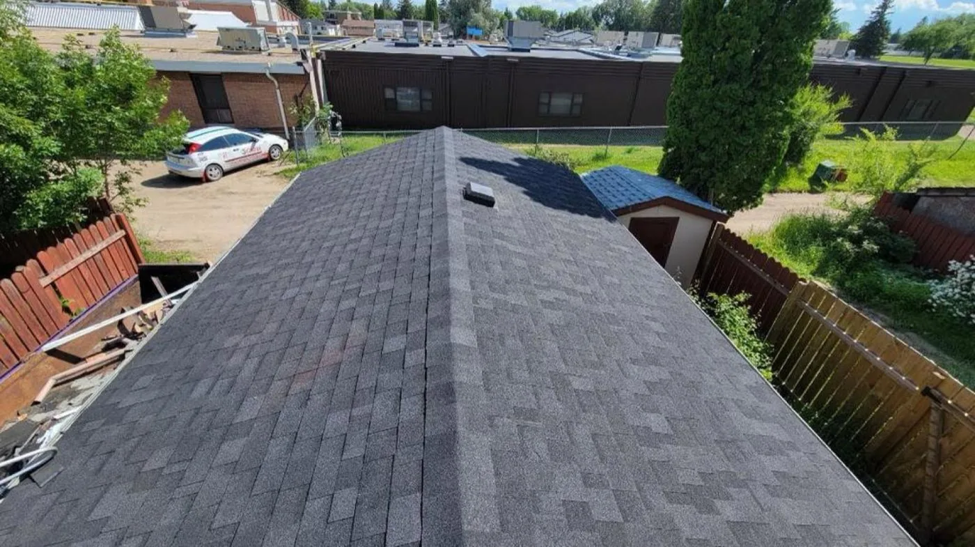 Finished roofing project by W Contracting