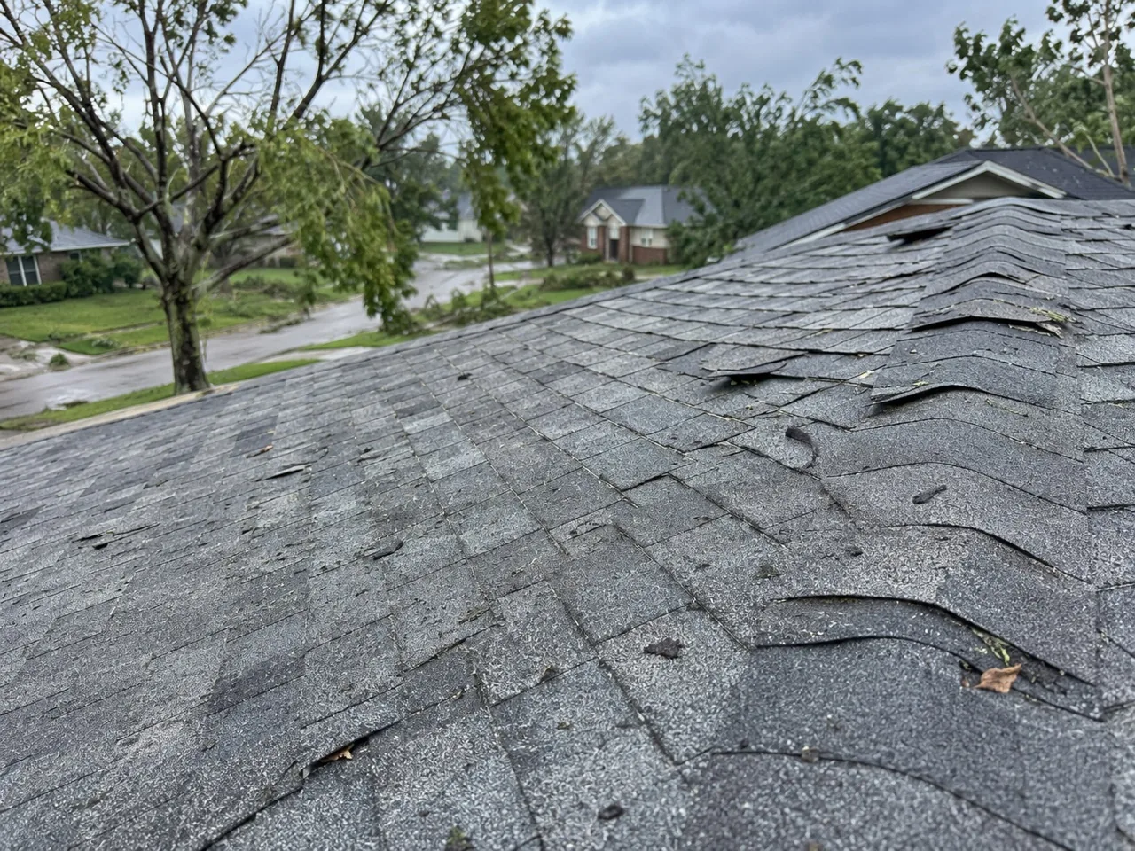Hail Damage Repair by W Contracting Roof Repair Regina